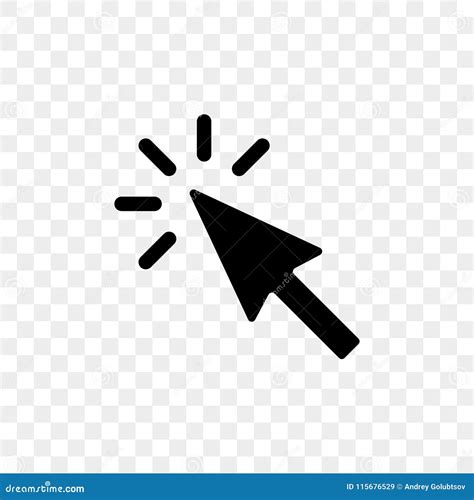 Arrow Pointer Or Click Button Vector Icon Of Arrow Cursor Pointer