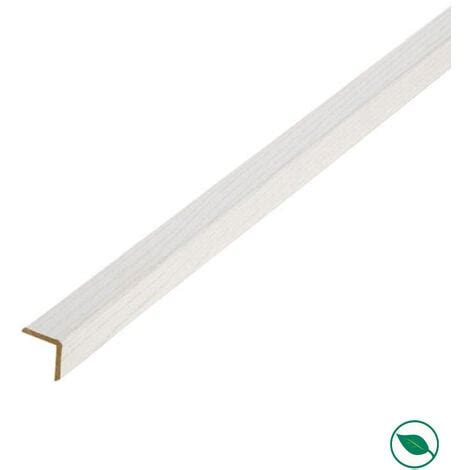 Lot de 16 baguettes angles revêtus frêne blanc 2400 x 22 x 22 mm PEFC 70