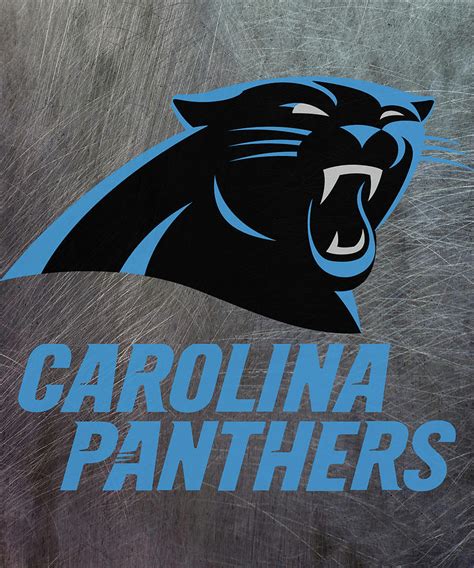 Carolina Panthers On An Abraded Steel Texture Mixed Media By Movie