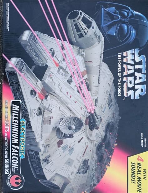 Star Wars 1995 Power Of The Force POTF Electronic Millennium Falcon NIB