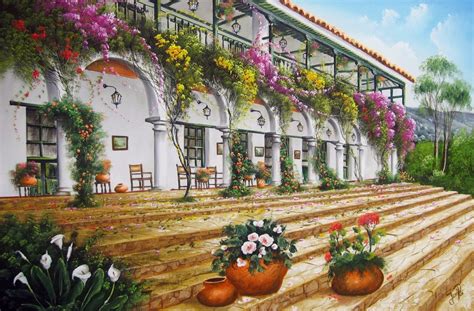 El Arte Es Su M Xima Expresi N Cuadro De Paisaje Con Flores