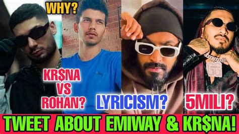 Tweet About Emiway Kr Na Kr Na Vs Rohan Cariappa Full Explanation