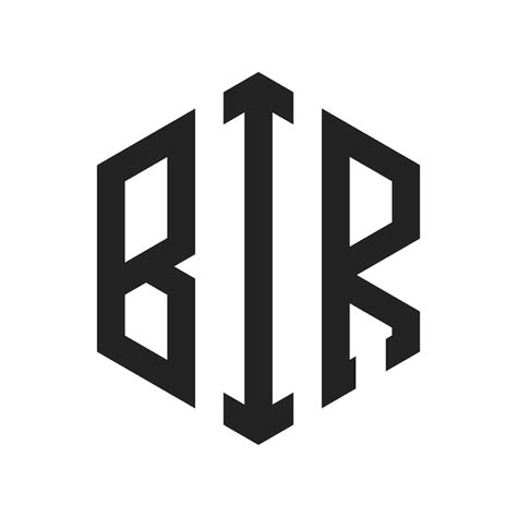 Premium Vector Bir Logo Design Initial Letter Bir Monogram Logo Using
