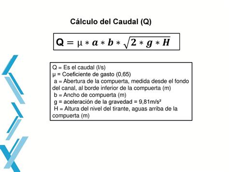 Nos Vemos Asesinar Incluir Formula Para Calcular Caudal De Agua