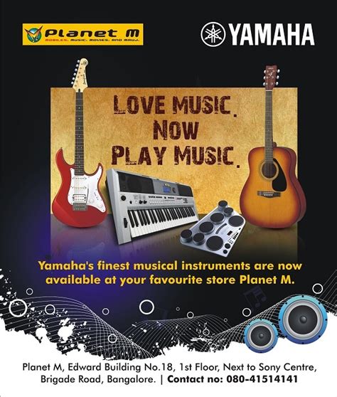 Finest musical instruments Store in Bangalore - Yamaha - India