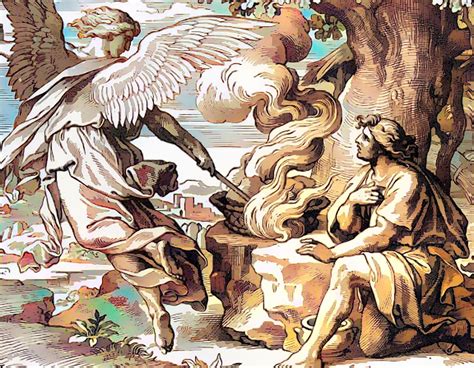 Judges 6 19 22 Angel And Gideon