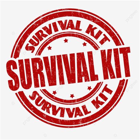 Survival Kit Vector Hd Images Survival Kit Sign Or Stamp On White