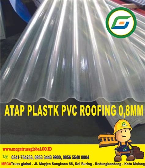 Atap Fiber Seng Plastik Atap Transparan Atap Penerang