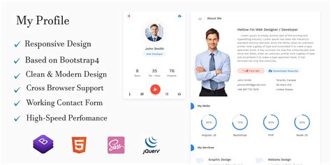 Profile Website Template