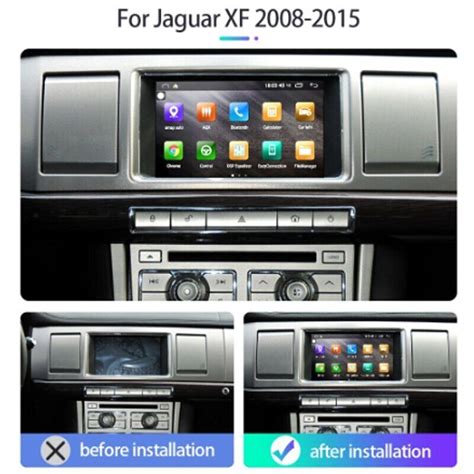 Touchscreen Radio Android Gps Navigation Carplay For Jaguar Xf