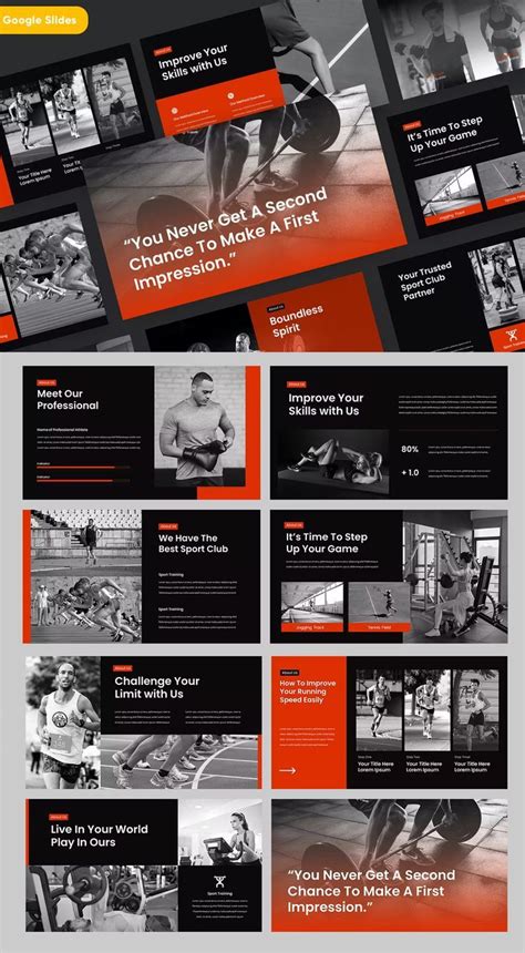 Sport & Fitness Google Slides Template