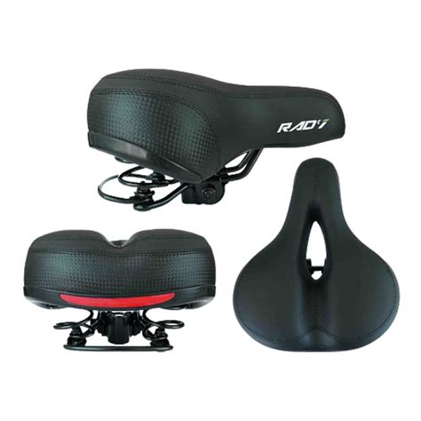 Banco De Bicicleta Selim Mtb Largo 2 Molas Preto Super Confortavel Bike