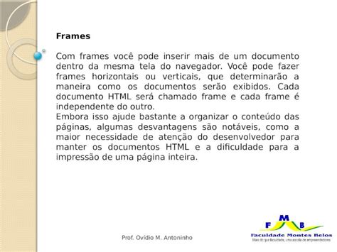 Pptx Frames Frames Voc Pode Inserir Mais De Um Documento Dentro