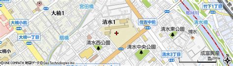 福岡県福岡市南区清水1丁目8の地図 住所一覧検索｜地図マピオン