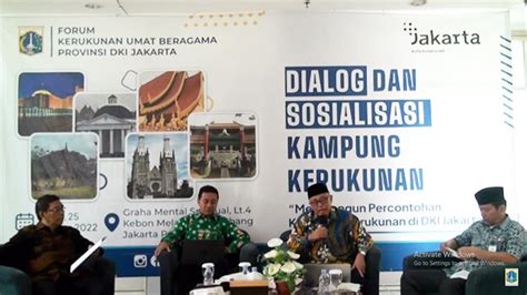 Fkub Dki Jakarta Gelar Sosialisasi Kampung Kerukunan Fkub Dki Jakarta