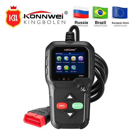 Konnwei Kw Car Diagnostic Tool Full Obd Function Multi Language Obd