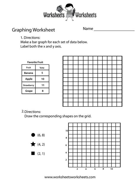 Graphing Practice Worksheet Printable Practices Worksheets