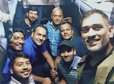 Mahendra Singh Dhoni Dines With Kharagpur Friends During Vijay Hazare