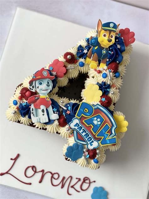 Paw Patrol Number Cake Birthdays Number 4 Cake Number Birthday Cakes