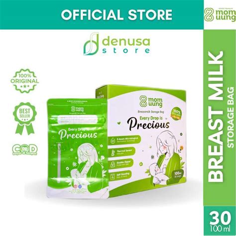 Promo Mom Uung Kantong Asi Pre Sterilized Breast Milk Storage Bag 100