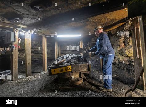 Beckley West Virginia Retired Coal Miner Jack Turner Leads Visitors
