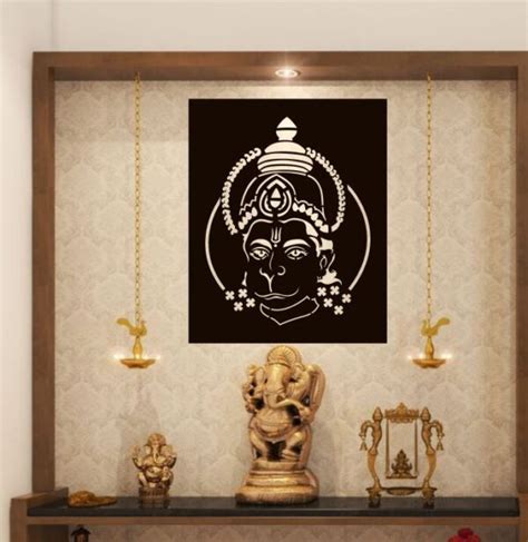 Cnc Plasma Cut Hanumanji Face Wall Art Dxf Svg Design Makerbhawan