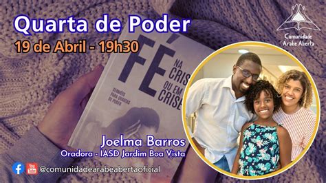 Quarta De Poder Oradora Joelma Barros IASD Jardim Boa Vista YouTube