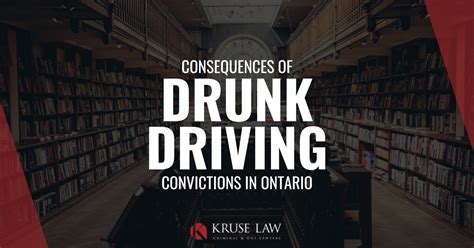 Ontario Defence Lawyer Discusses Consequences Of Dui Conviction Kruse Law Firm