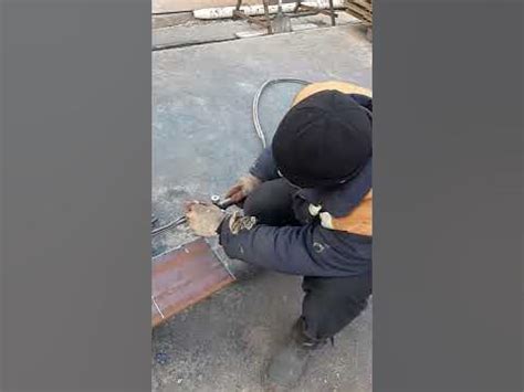 Резка толстого металла резаком. - YouTube