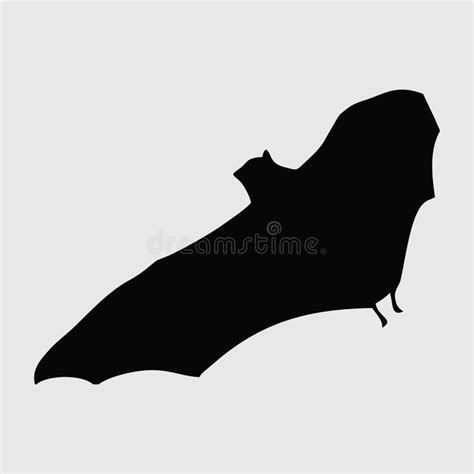 Bat Silhouette Bat Isolated On White Background Stock Vector