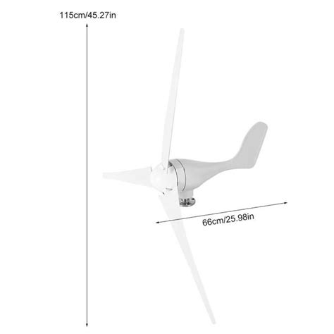 TAM Générateur de Turbine Vent Éolienne Aérogénérate 500W DC 12V 3