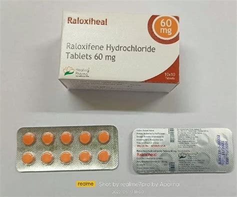 Raloxiheal Tablets 60 Mg At Rs 195 Stripe Raloxifene Hcl Tablets In