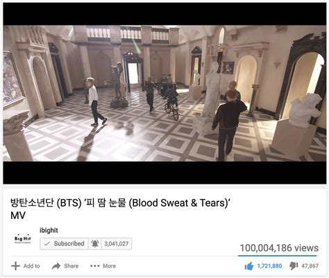 All For Bts Blood Sweat Tears Broke Million