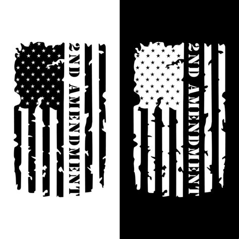 2nd amendment american flag design background 35715365 Vector Art at ...