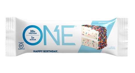 One Protein Bar Birthday Cake Box Of Pcs Natures Village