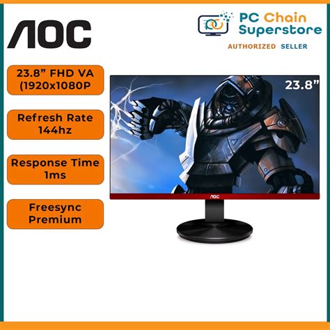 Aoc G Vx Frameless Gaming Monitor Full Hd Va Hz Refresh