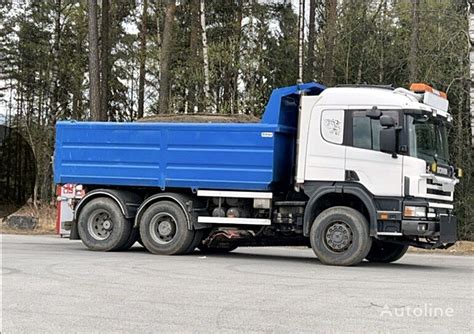 Scania P124 6x2 4x4 FULL STEEL MANUAL Dump Truck For Sale Norway