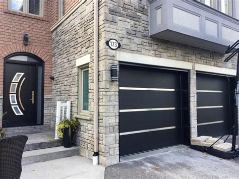 Skyline Flush Garage Doors Custom Contemporain Garage Toronto