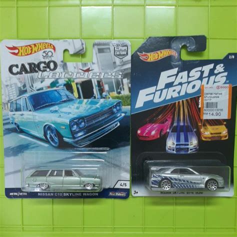 Hot Wheels Nissan skyline wagon & R34 lot of 2 | Shopee Malaysia