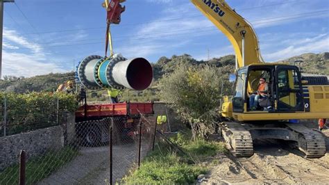 Messina Conclusi I Lavori Sulla Condotta Idrica