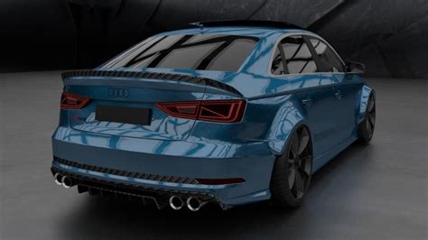 Audi Rs3 2018 Wide Body By Kaiser Design 3d Model Cgtrader