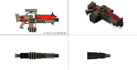 Stl File Space Marine Assualt Bolter Version 1・3d Print Design To Download・cults