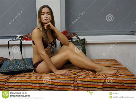 Lena Lingerie Model Editorial Stock Image Image Of Russia