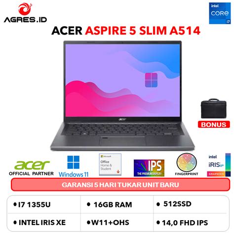 Jual Acer Aspire Slim A I Gb Gb W Pro Ohs Fhd Ips