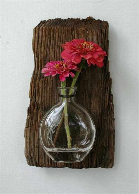 Driftwood Reclaimed Wood Vase Rustic Home Decor Beach Home Etsy