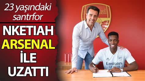 23 Yaşındaki Golcü Nketiah Arsenal Ile Sözleşmesini Yeniledi