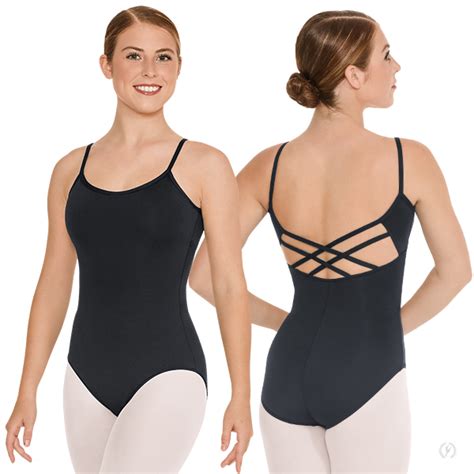 Womens Microfiber Trestle Back Camisole Leotard 44726m