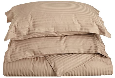 300 Thread Count Stripe Egyptian Cotton Duvet Cover Set