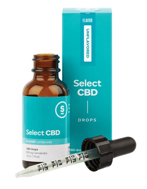 Select Cbd Unflavored Drops 1000mg 30ml Purest Cbd Extract