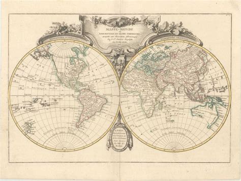 Old World Auctions Auction 172 Lot 27 Mappe Monde Ou Description